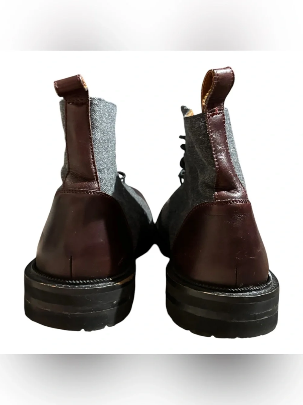 Taft Jack Boot in Grey/Oxblood